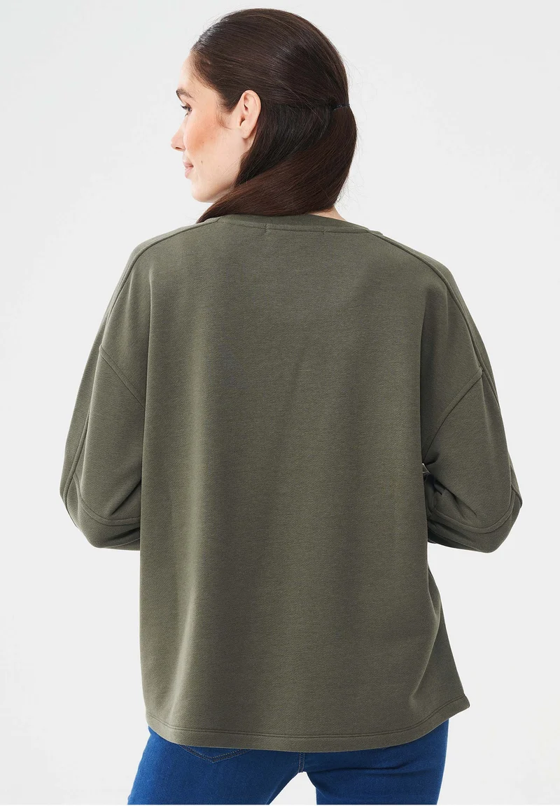 Sweatshirt aus Bio-Baumwolle & Modal mit recyceltem Polyester