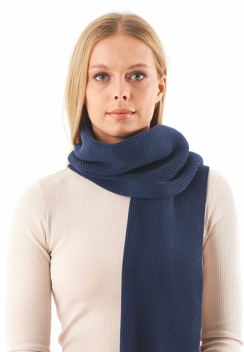 Unisex Strickschal aus Bio-Baumwolle