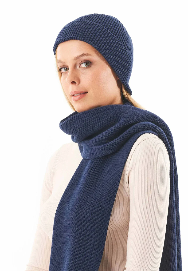 Unisex Strickschal aus Bio-Baumwolle