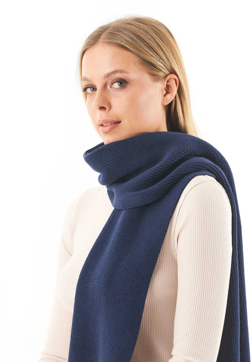 Unisex Strickschal aus Bio-Baumwolle