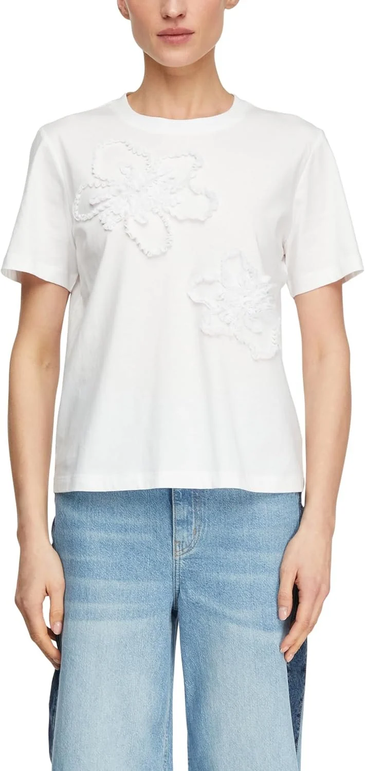 Comma T-Shirt Weiß