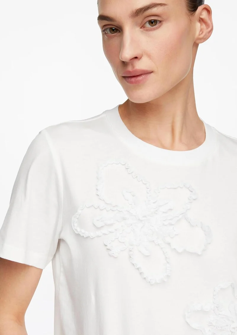 Comma T-Shirt Weiß