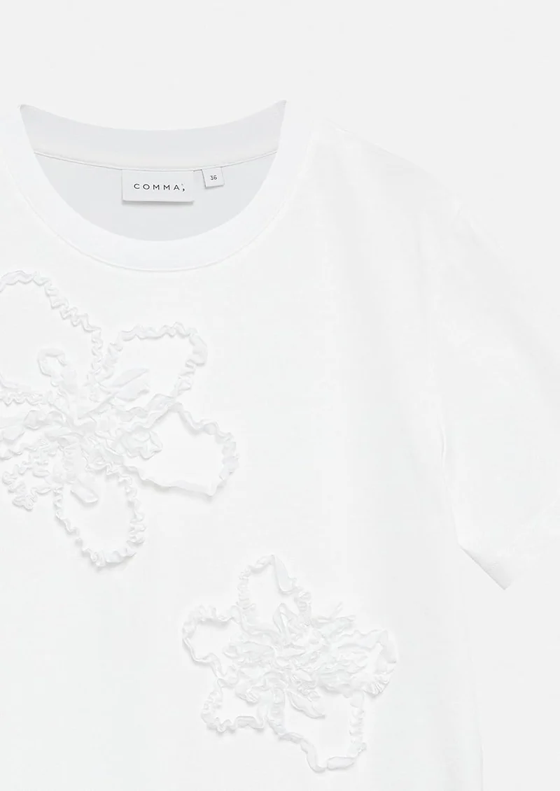 Comma T-Shirt Weiß