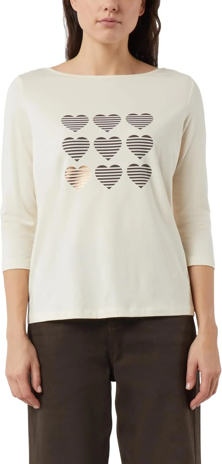 Comma T-Shirt Weiß