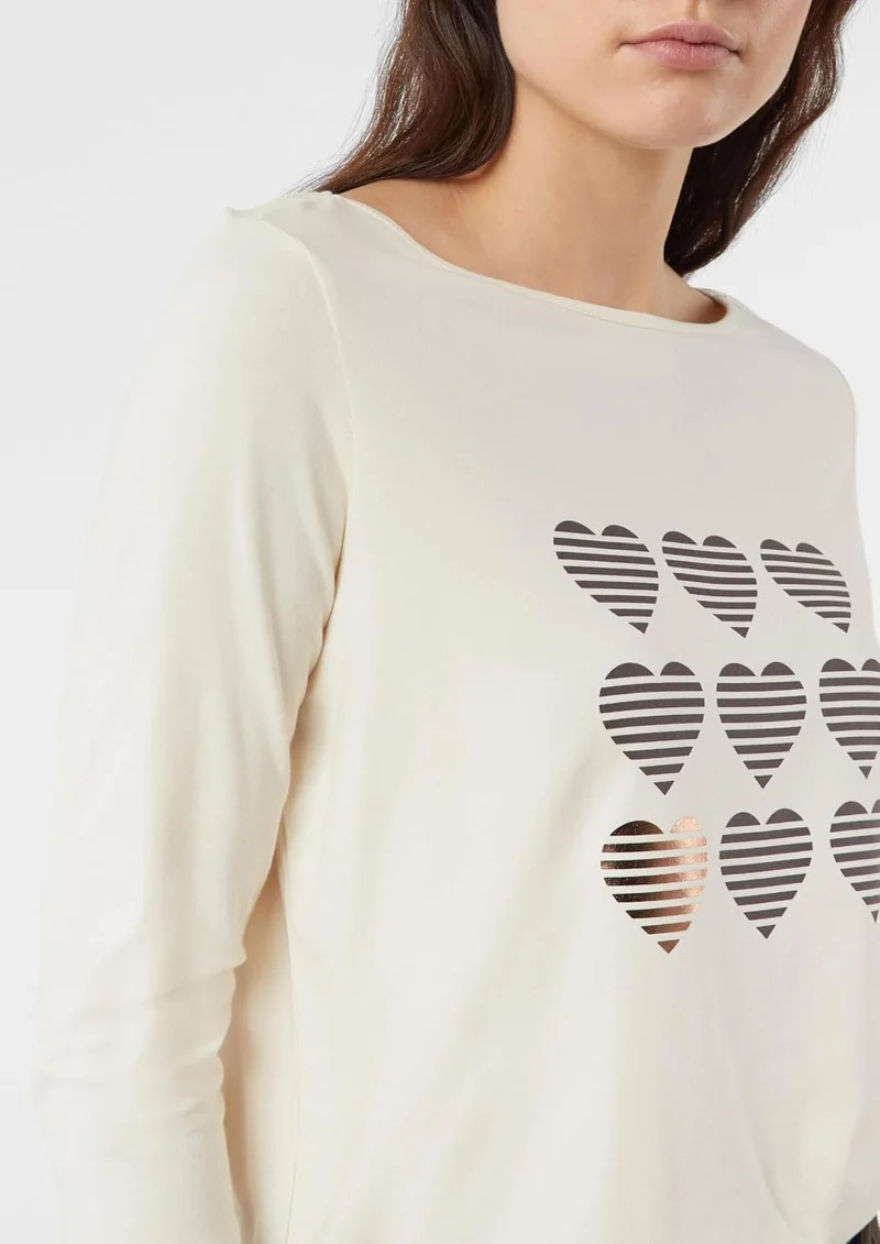 Comma T-Shirt Weiß