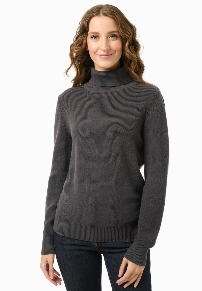 Rollkragenpullover aus Bio-Baumwolle