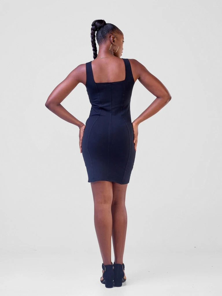 Zoya Sitawi Bodycon - Black