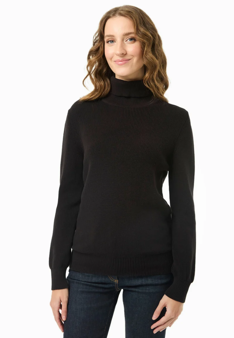 Rollkragenpullover aus Bio-Baumwolle