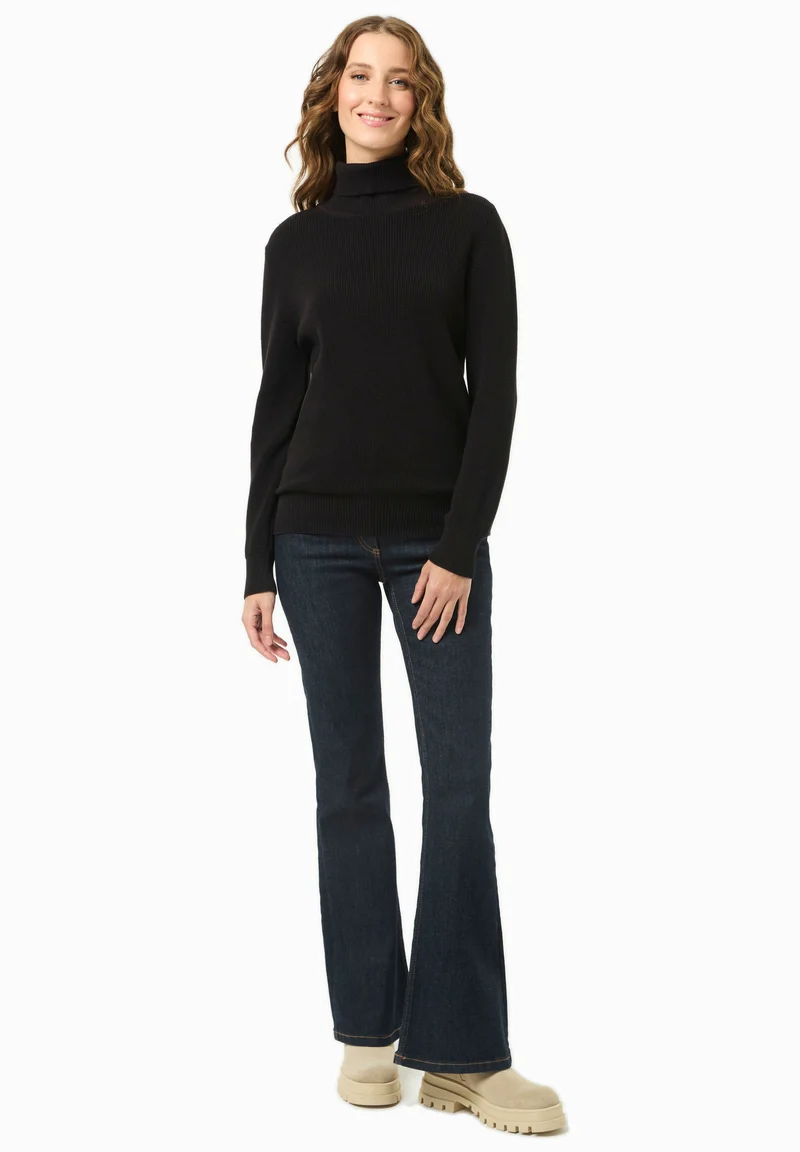 Rollkragenpullover aus Bio-Baumwolle