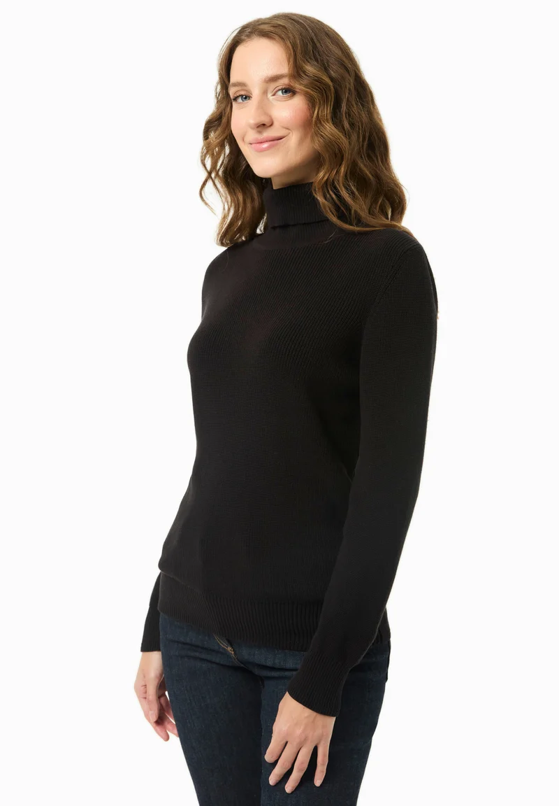 Rollkragenpullover aus Bio-Baumwolle