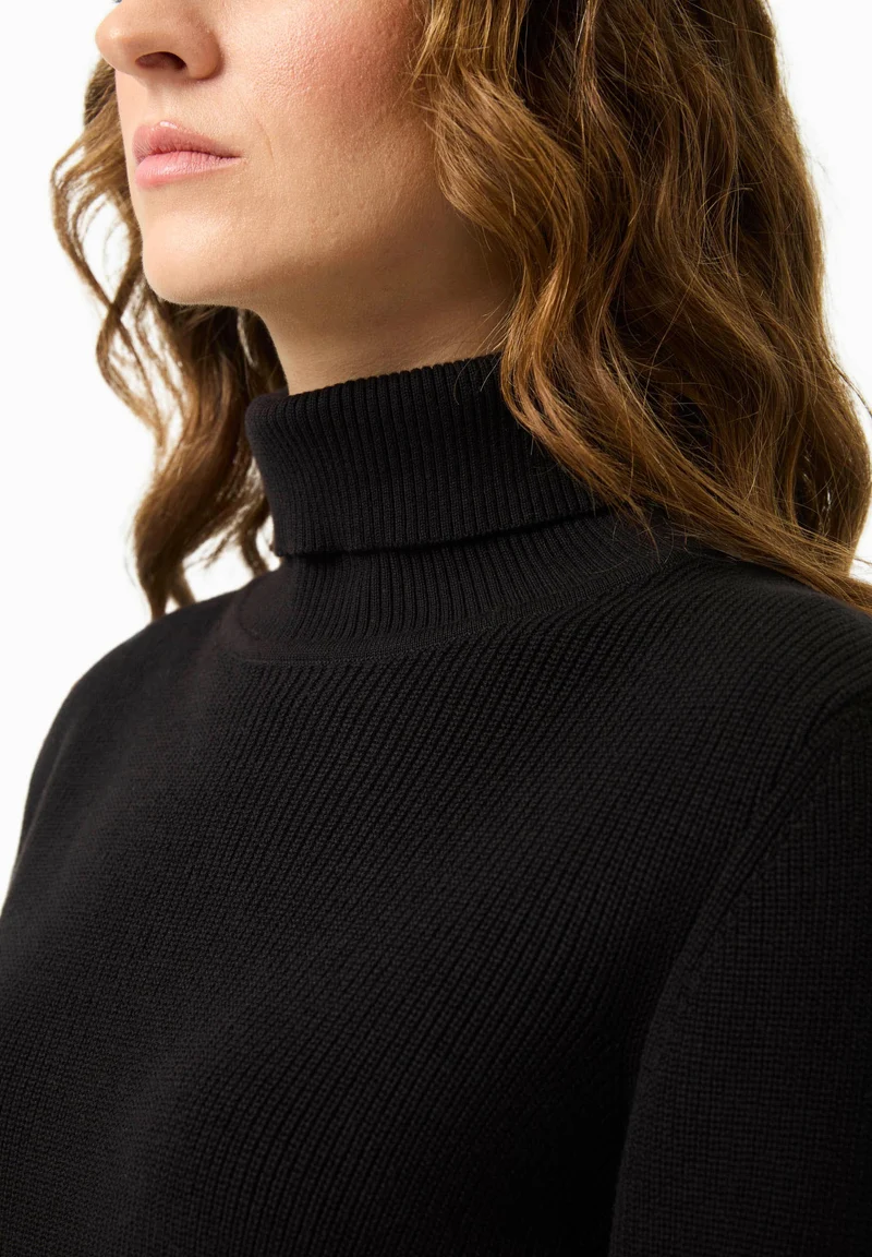Rollkragenpullover aus Bio-Baumwolle