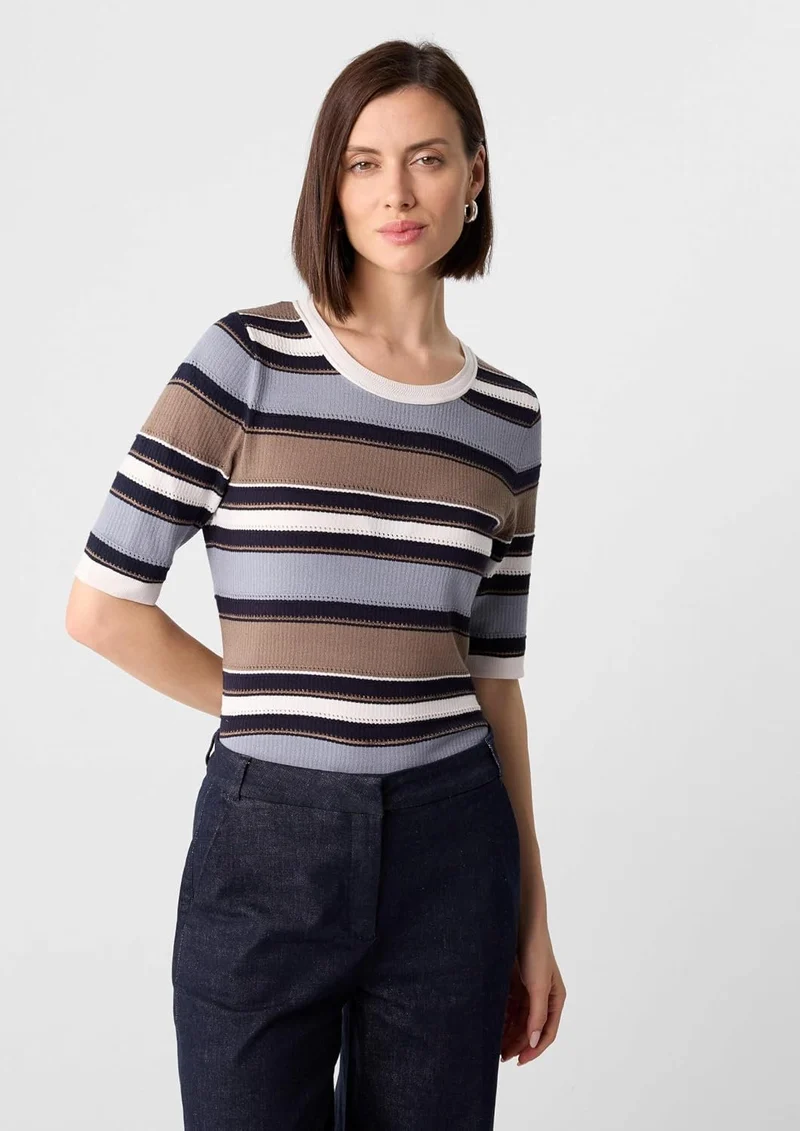 Comma Strickpullover Bunt