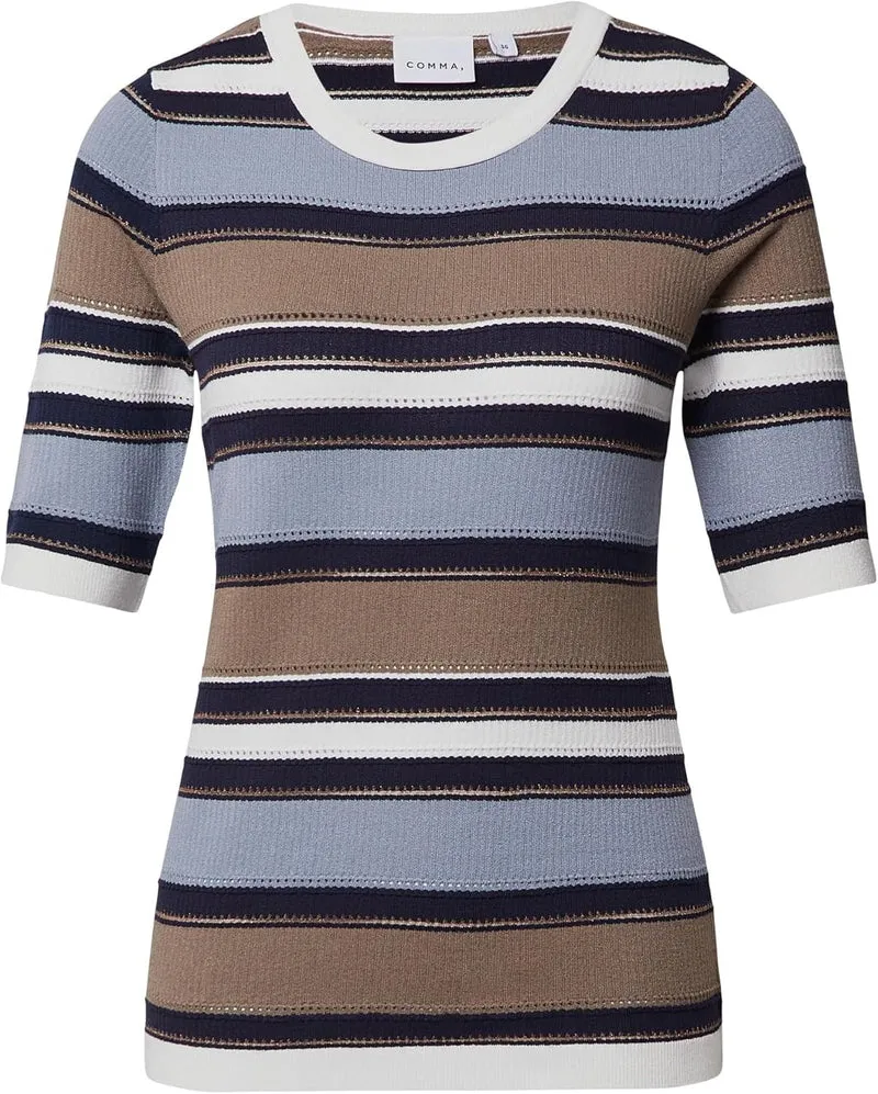 Comma Strickpullover Bunt