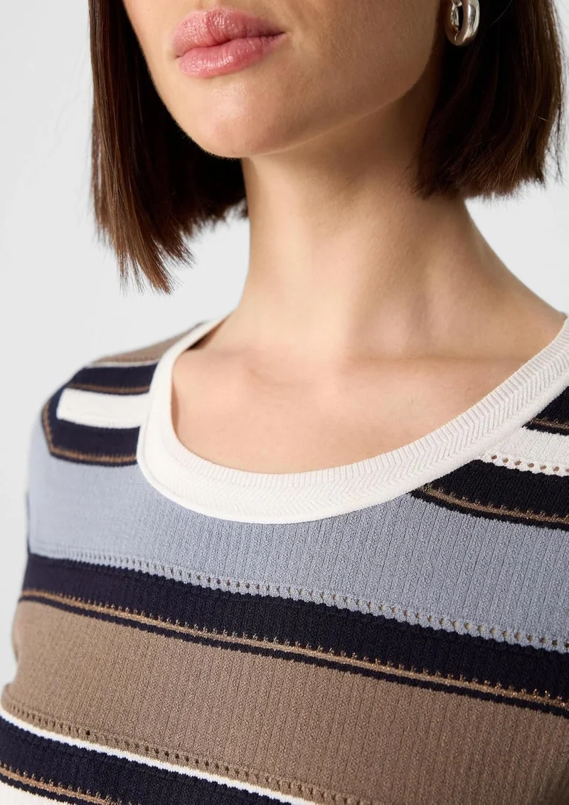 Comma Strickpullover Bunt