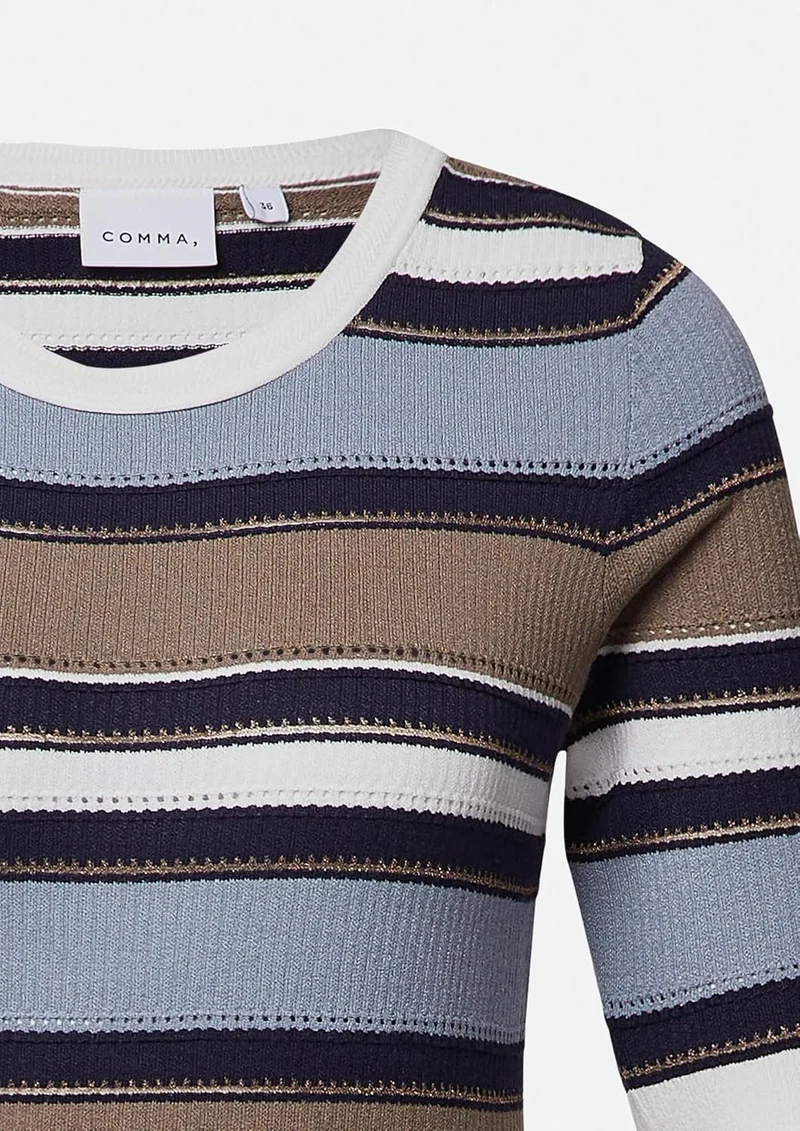 Comma Strickpullover Bunt