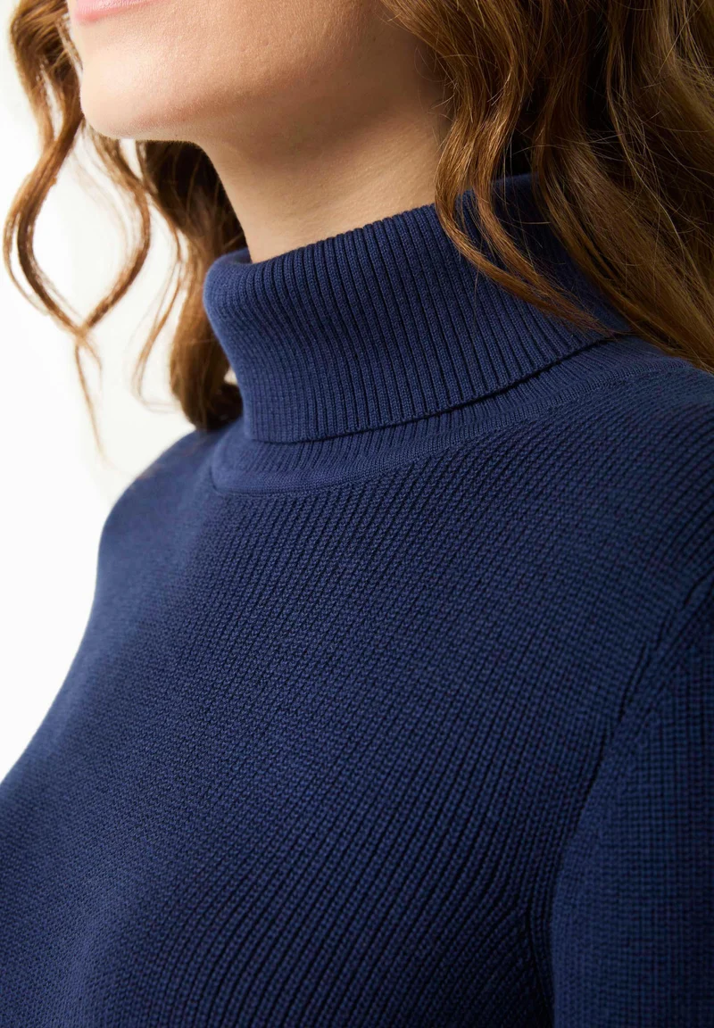 Rollkragenpullover aus Bio-Baumwolle
