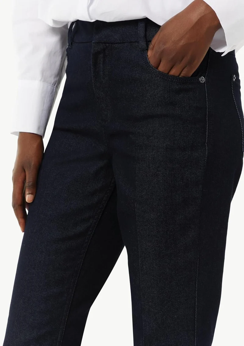 Comma Jeans Hose Dunkelblau