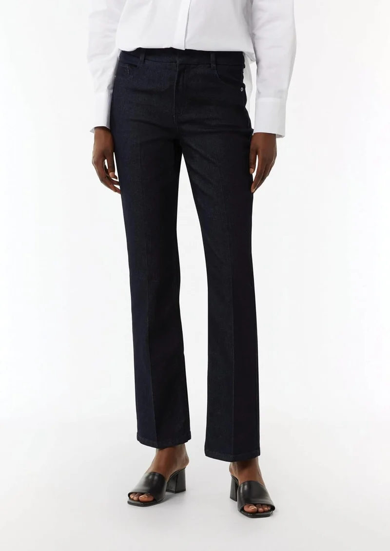 Comma Jeans Hose Dunkelblau