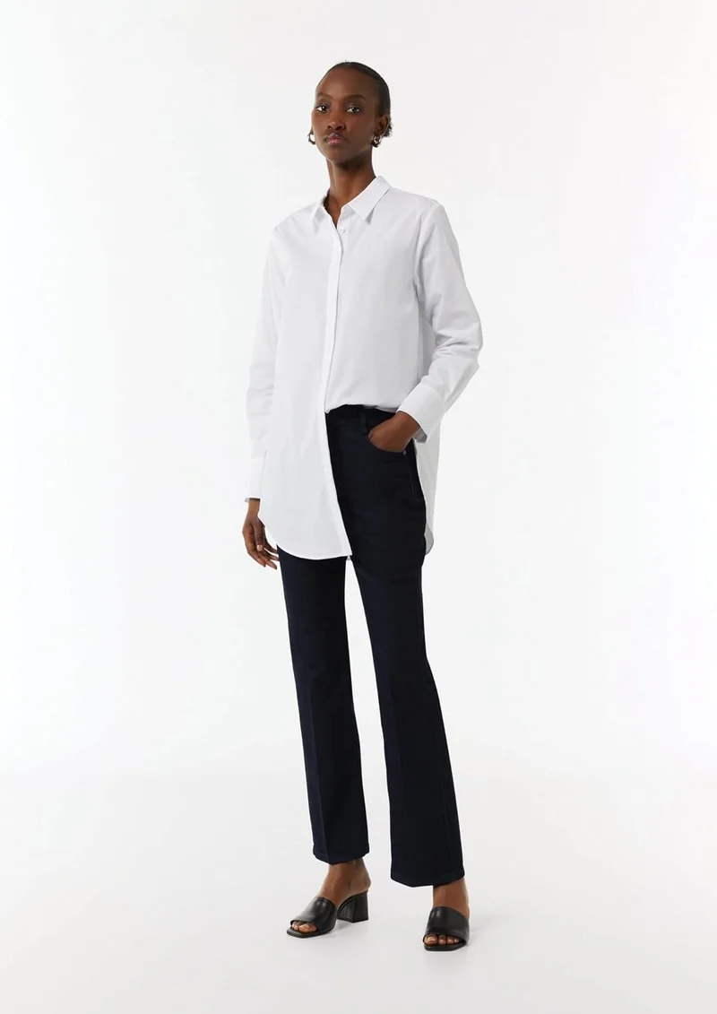 Comma Jeans Hose Dunkelblau