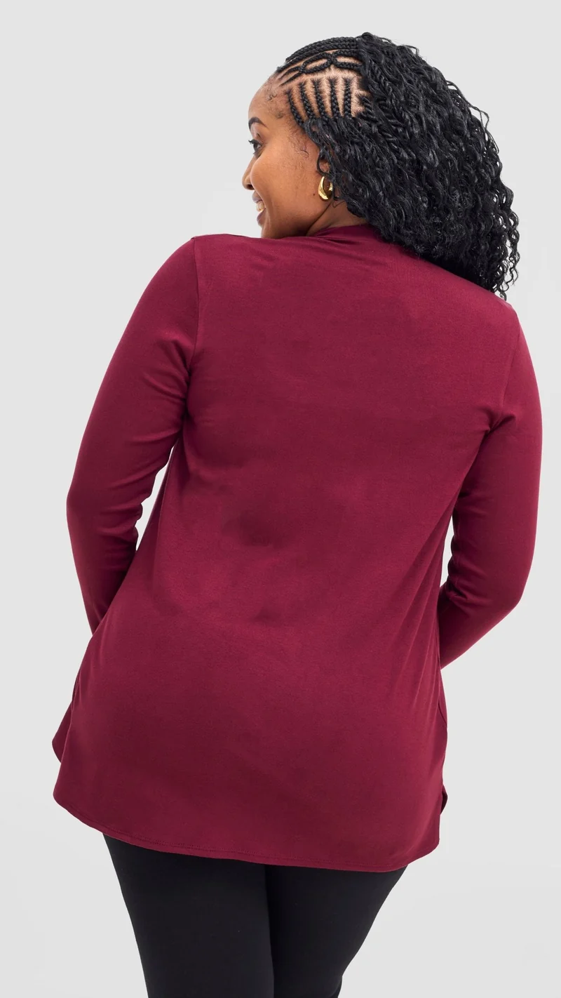 Vivo Basic Leila Short Waterfall - Maroon