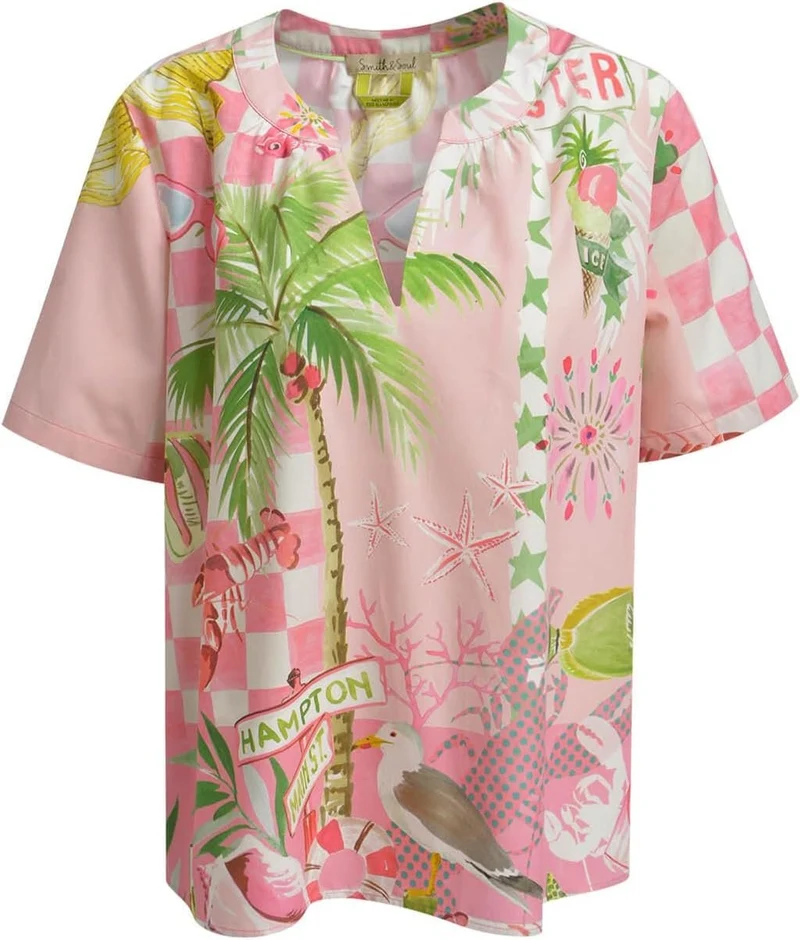 smith & soul Blusen Rosa