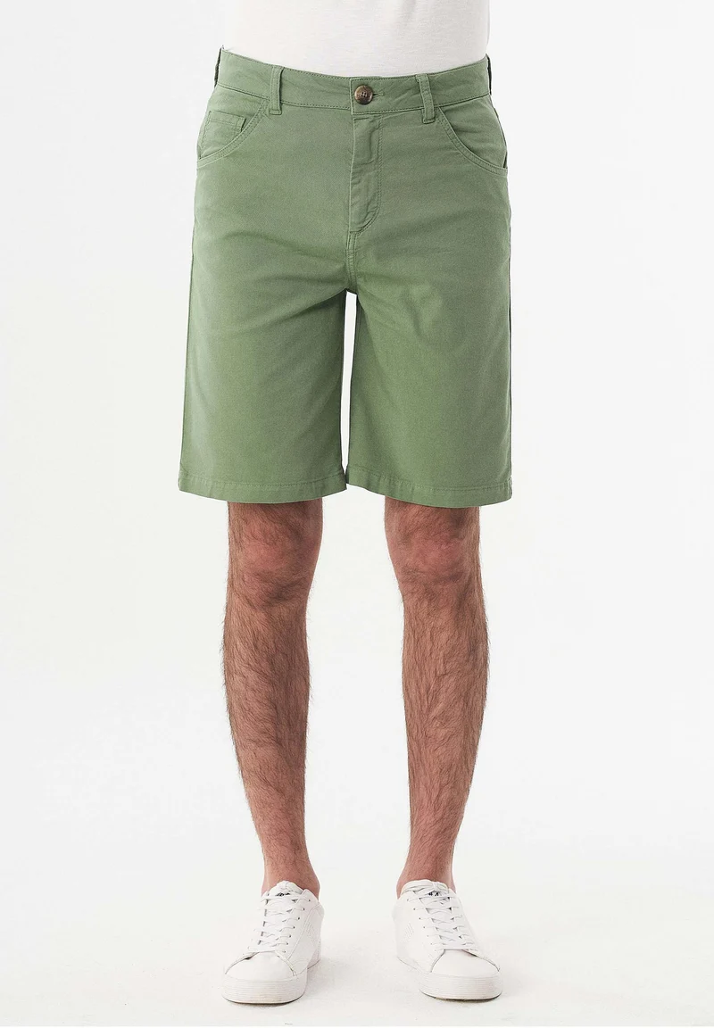 Five-Pocket-Shorts aus Bio-Baumwolle