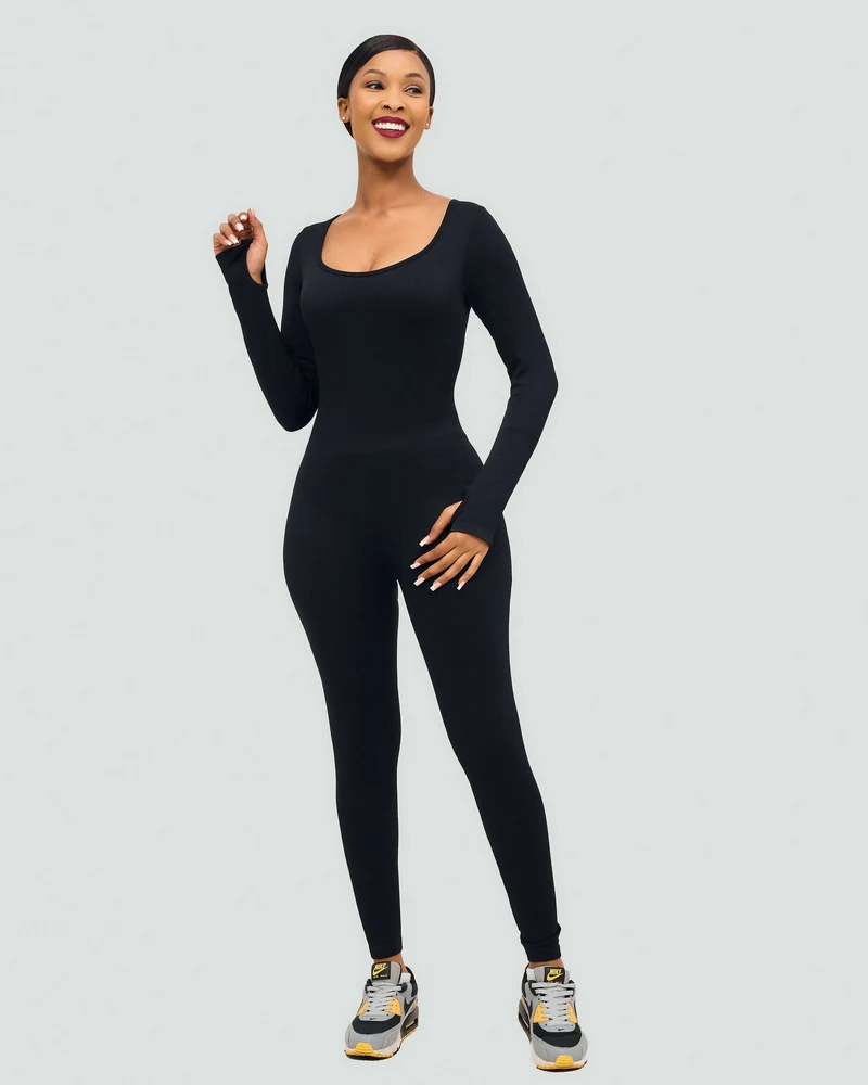 Stylish Sisters Bodysuit Jumpsuit - Black