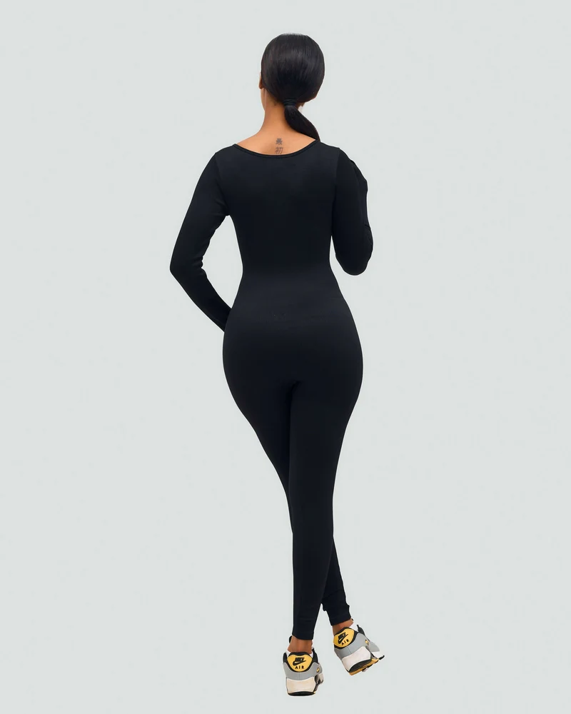 Stylish Sisters Bodysuit Jumpsuit - Black