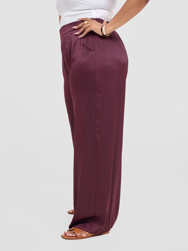Vivo Tahisa Straight Leg Pants - Dark Olive