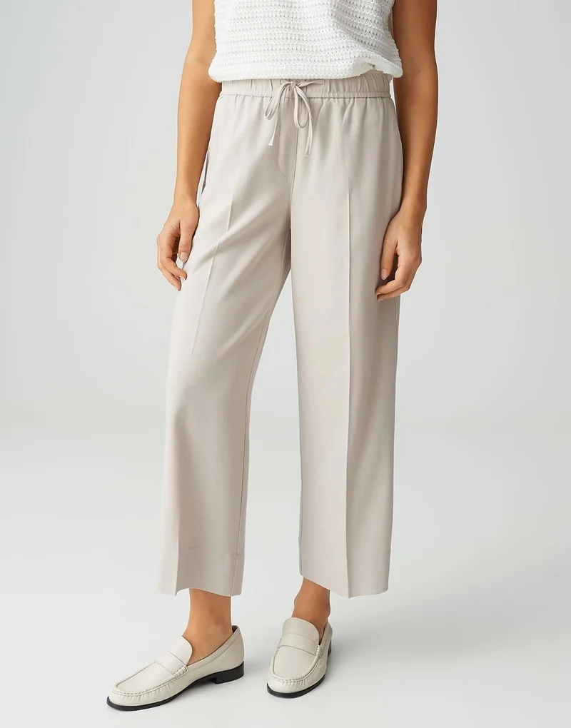 Opus Stoffhose Beige
