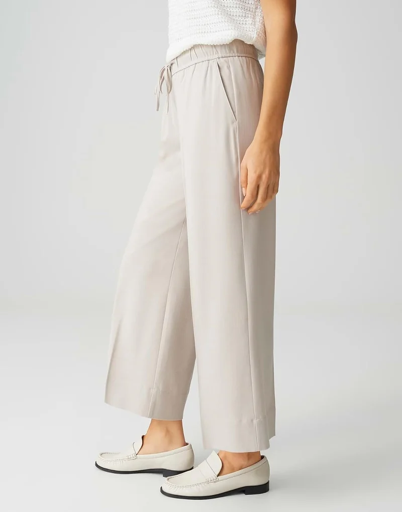 Opus Stoffhose Beige