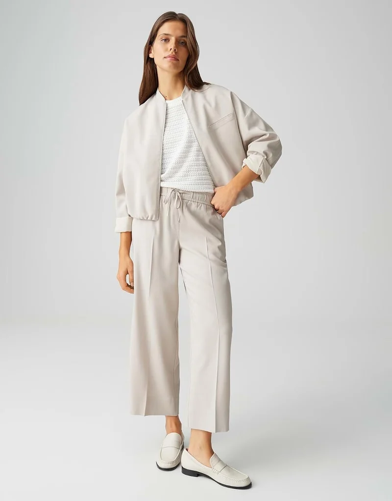 Opus Stoffhose Beige