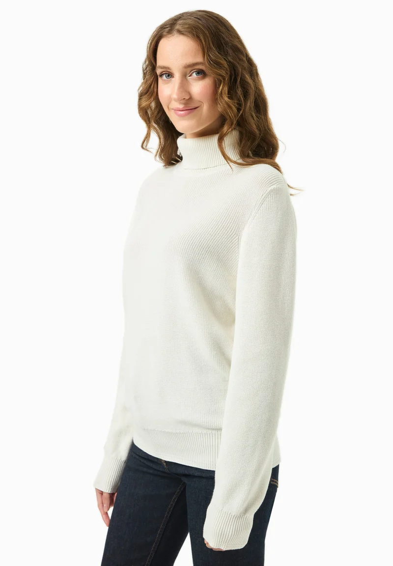 Rollkragenpullover aus Bio-Baumwolle