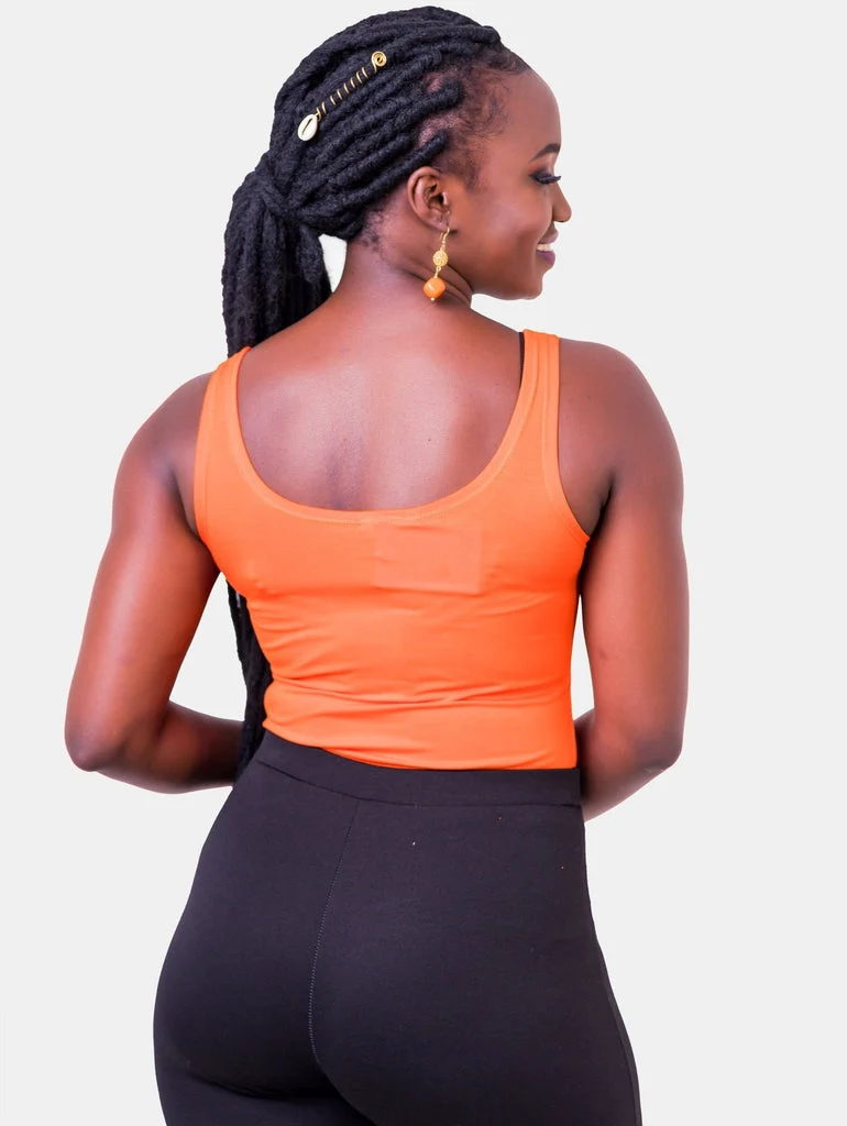 Zoya Basic Tank Top - Orange