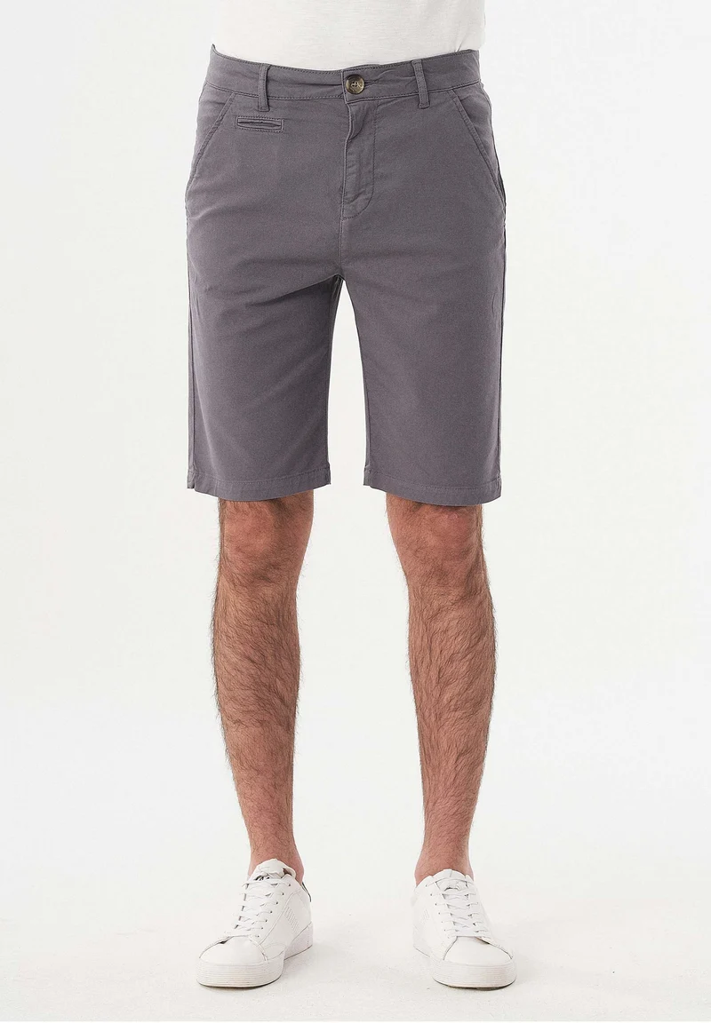 Slim Chino-Shorts aus Bio-Baumwolle