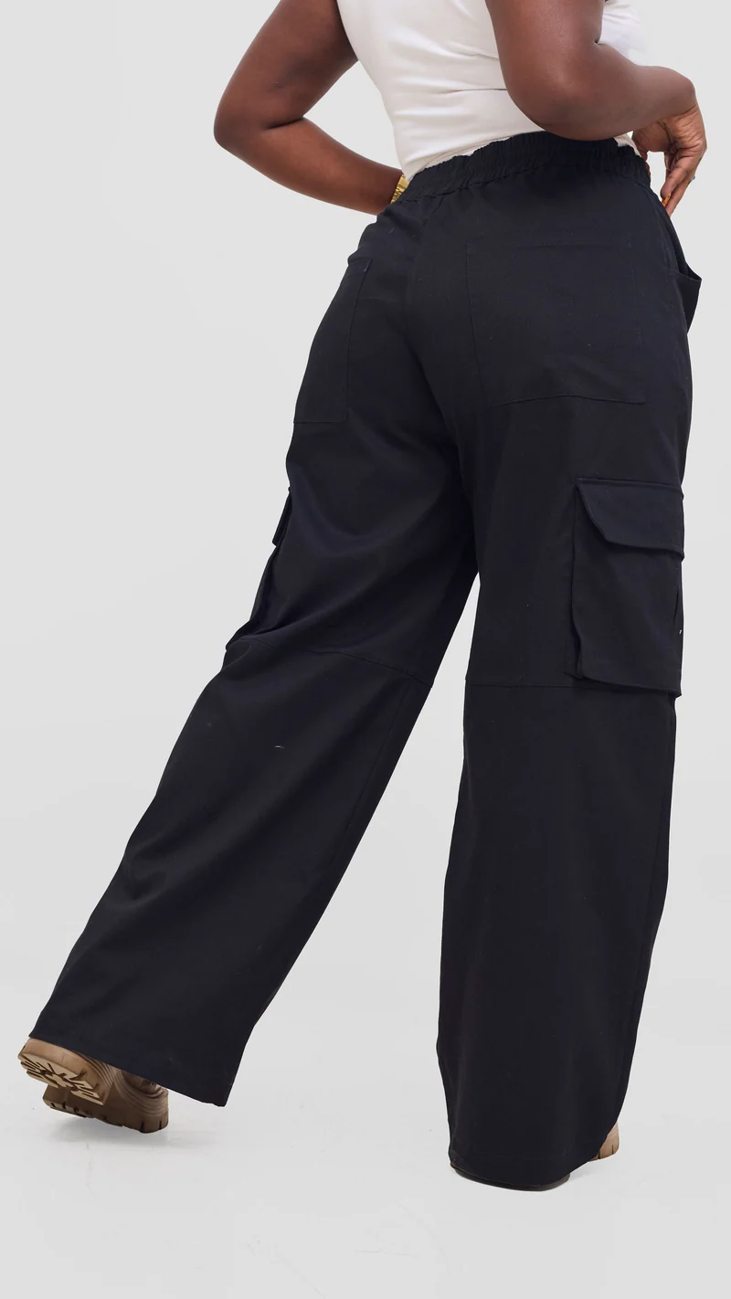 Shiv & Shikie X Safari Barrel Pants - Black