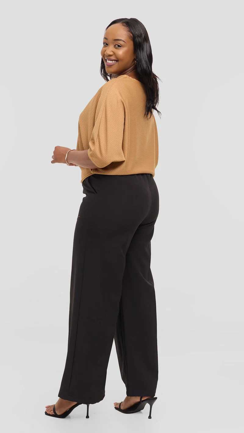Vivo Dolman Sweater in Rib - Tan