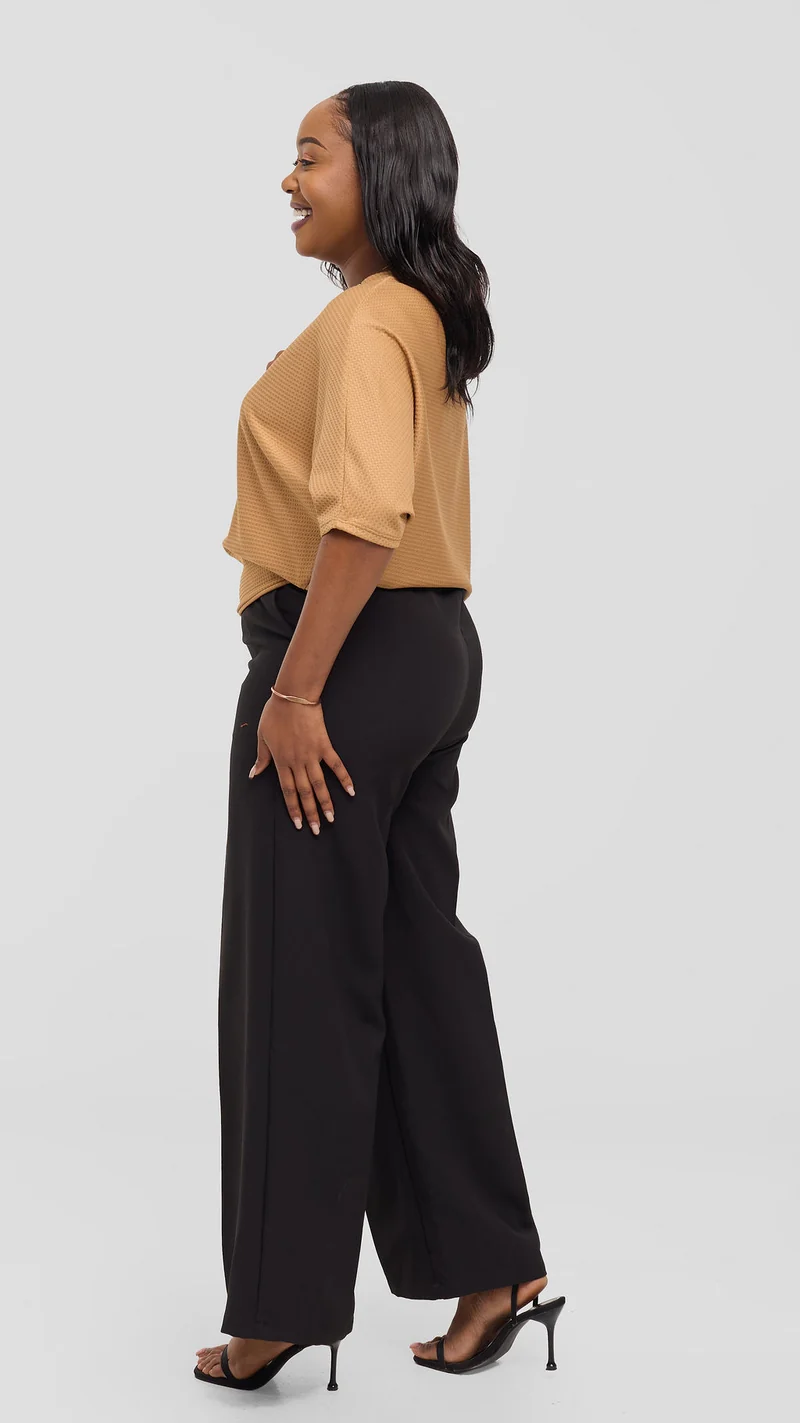 Vivo Dolman Sweater in Rib - Tan
