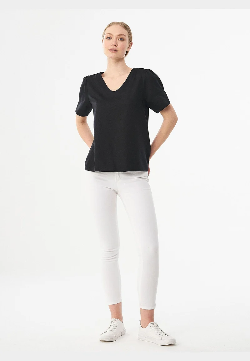 Bluse aus TENCEL™ Lyocell