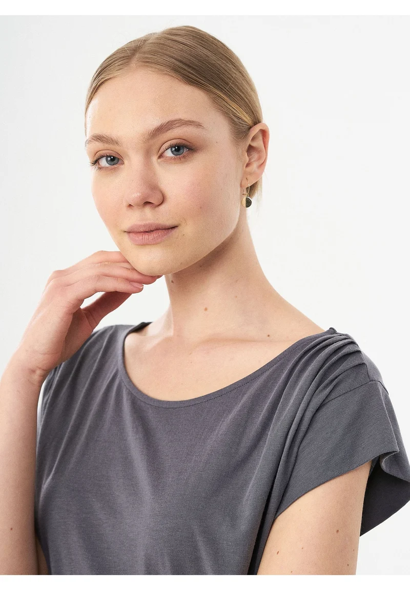 Jerseykleid aus TENCEL™ Lyocell und Bio-Baumwolle