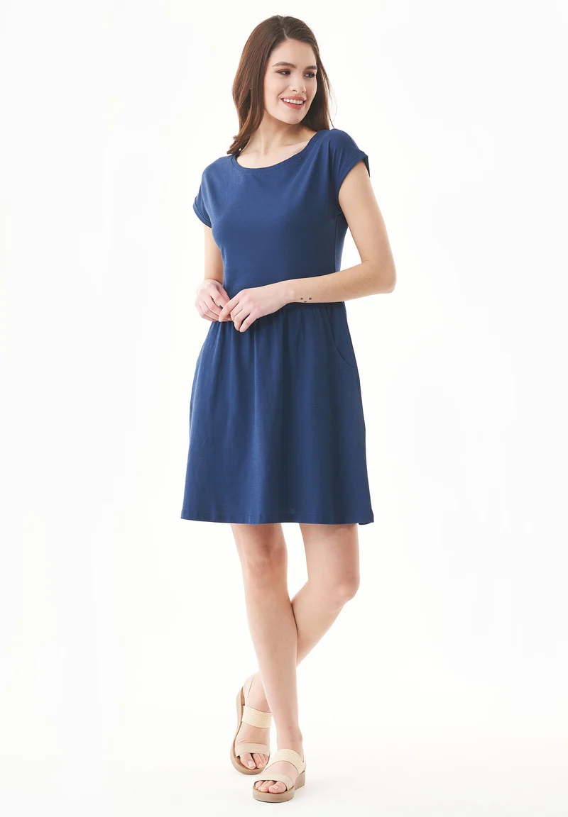 Slub-Jersey-Kleid aus Bio-Baumwolle