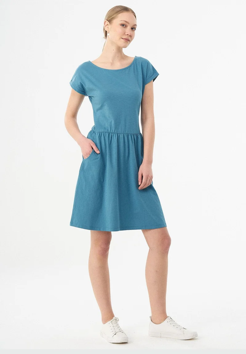 Slub-Jersey-Kleid aus Bio-Baumwolle