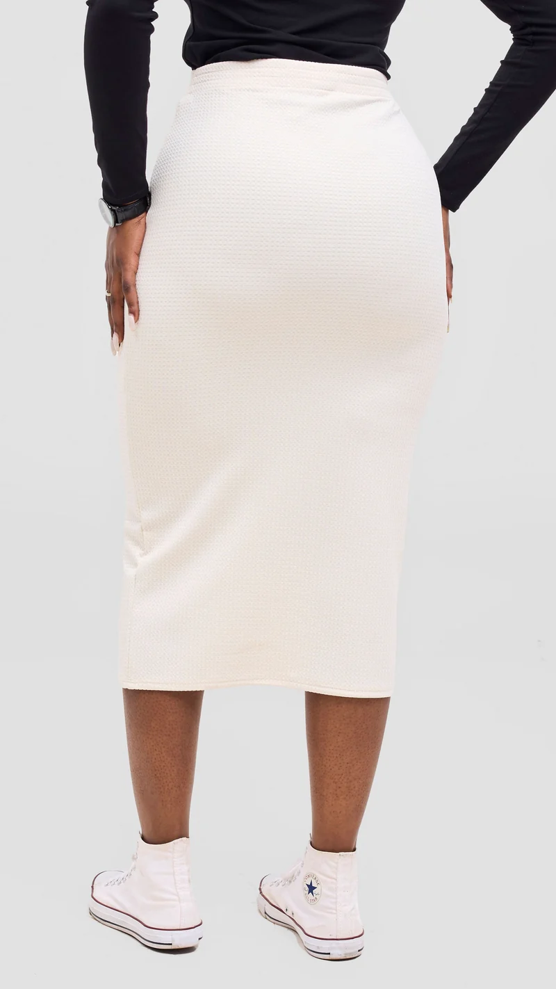Vivo Selah Midi Skirt - Buttermilk