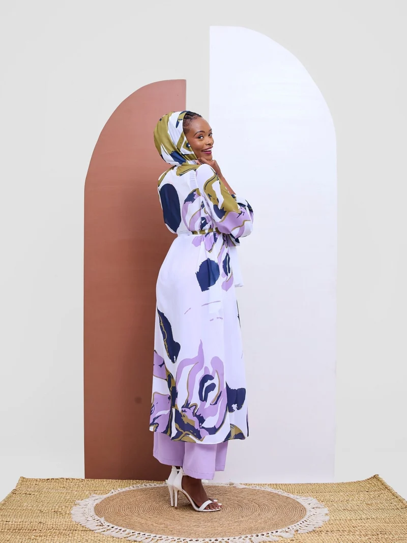Vivo Kelemi 4.0 Kimono - Lilac / Olive Nashe Print