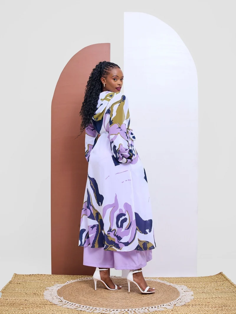 Vivo Kelemi 4.0 Kimono - Lilac / Olive Nashe Print