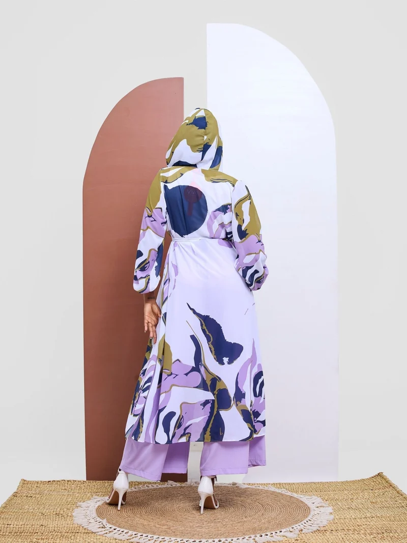 Vivo Kelemi 4.0 Kimono - Lilac / Olive Nashe Print