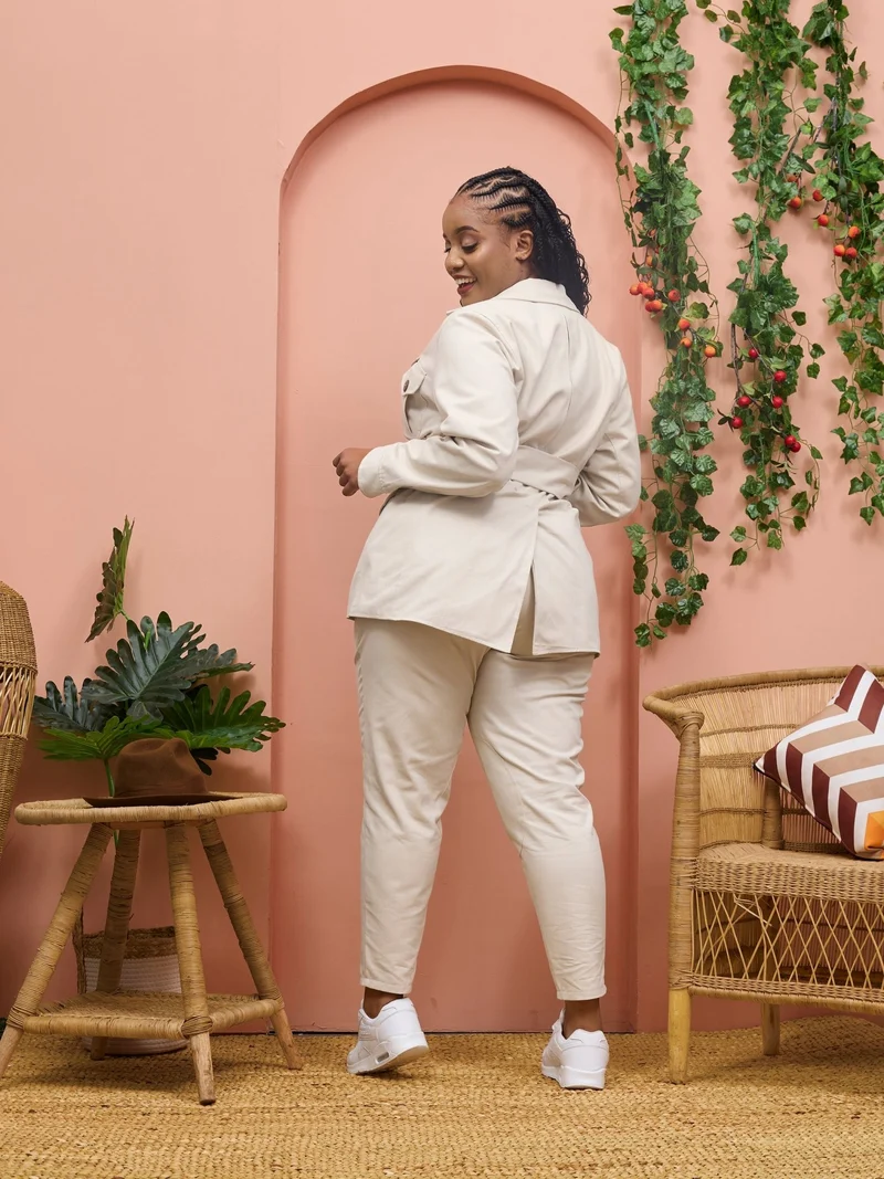Safari by Vivo Chui Lined Jacket - White Cloud