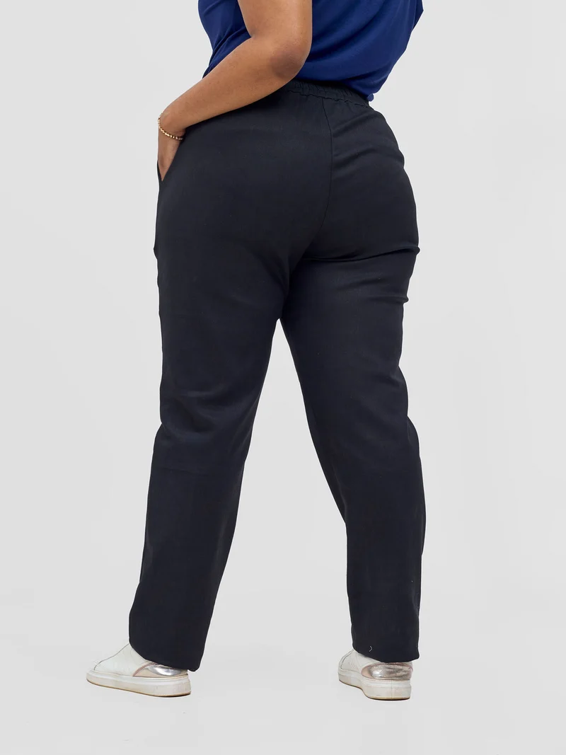 Safari by Vivo Mansi Straight Leg Pants - Black