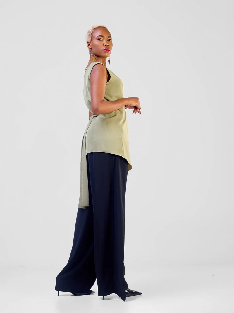 Vivo Mira Reversible Wrap Top - Lime