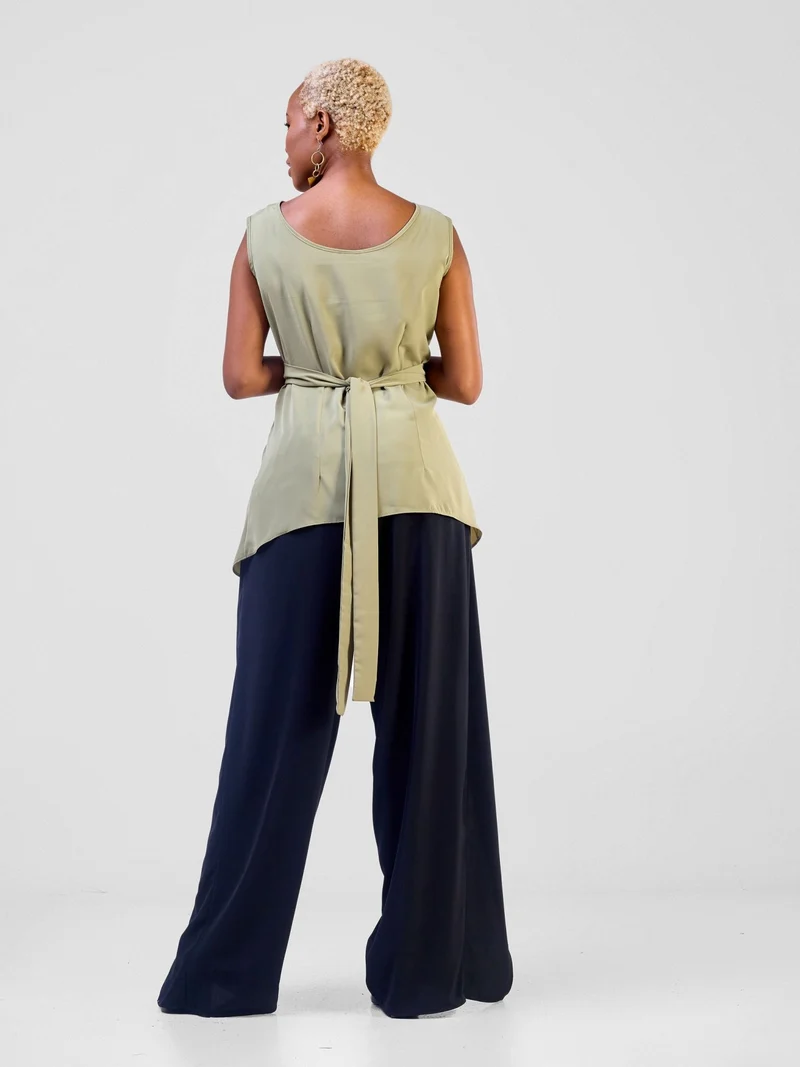 Vivo Mira Reversible Wrap Top - Lime
